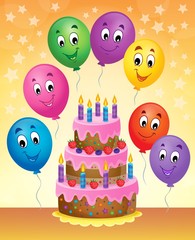 Wall Mural - Birthday cake theme image 8