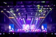 © weedezign - Blurred background : Bokeh lighting in concert with audience ,Mu