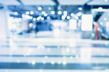 Aufkleber - customer in store blur background with bokeh