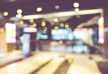 Aufkleber - customer in store blur background with bokeh