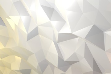 Wall Mural - Yellow and beige abstract crystal background