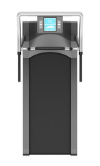 Wall Mural - top view of treadmill isolated on white background
