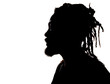 Leinwandbild Motiv Silhouette of a African American Man