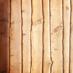 Sticker - Wooden wall background or texture and shadow