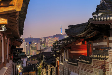 The Bukchon Hanok historic district