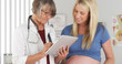 © rocketclips - Pregnant lady talking with doctor