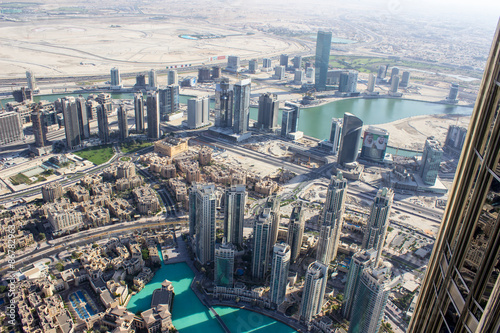 Obraz w ramie view from Burj khalifa tower 2