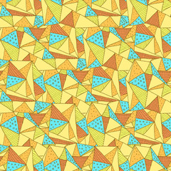 Wall Mural - Triangle vector seamless pattern