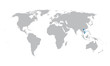 © chrupka - vector world map with indication of Vietnam