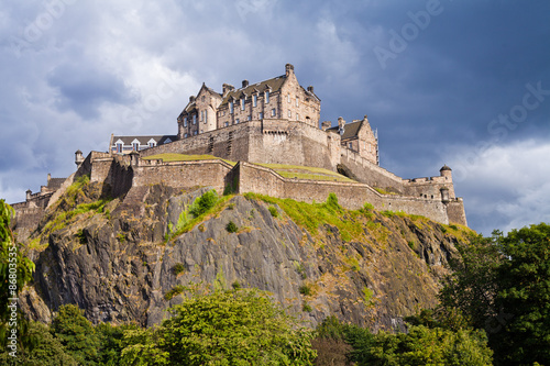 Plakat zamek w Edynburgu