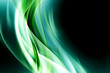 Creative Light Green Fractal Waves Art Abstract Background