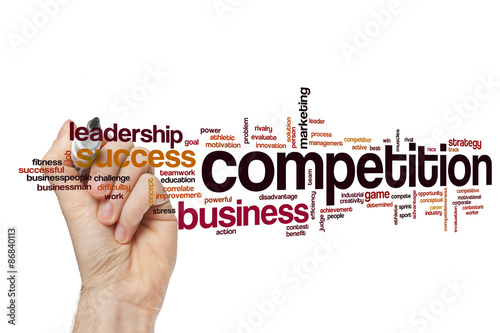 Competition word cloud concept  Buy this stock photo and explore