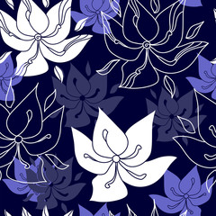 Wall Mural - Floral seamless pattern