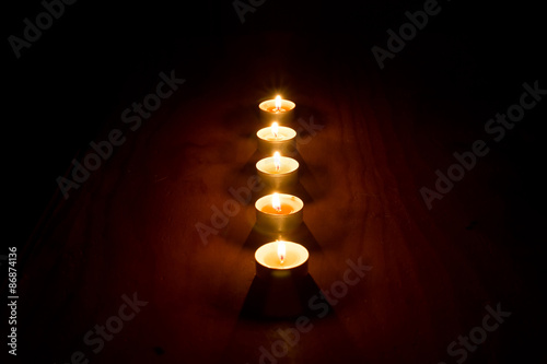 candele, meditazione, acqua