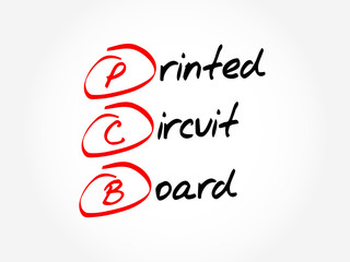 Poster - PCB - Printed Circuit Board, acronym concept