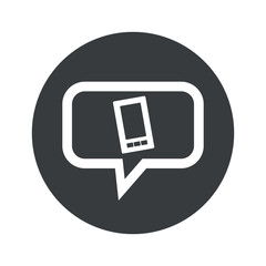 Poster - Round dialog smartphone icon