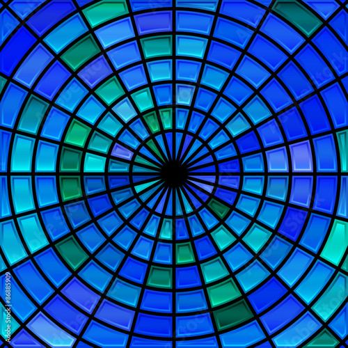 Naklejka - mata magnetyczna na lodówkę abstract stained-glass mosaic background