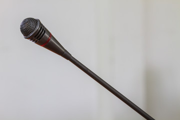 Close up of microphone