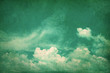© Cozine - retro color tone of Clouds with blue sky in sunny day