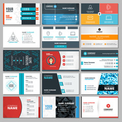 Wall Mural - Set of Modern Creative Business Card Templates