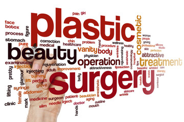 Canvas Print - Plastic surgery word cloud