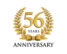 Anniversary Logo Ribbon Wreath 56