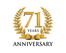 Anniversary Logo Ribbon Wreath 71