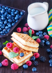 Poster - wafels with berry