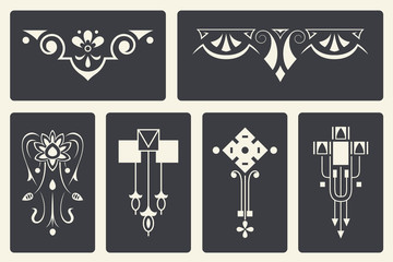 Wall Mural - vector abstract ornaments for design of printed and web products