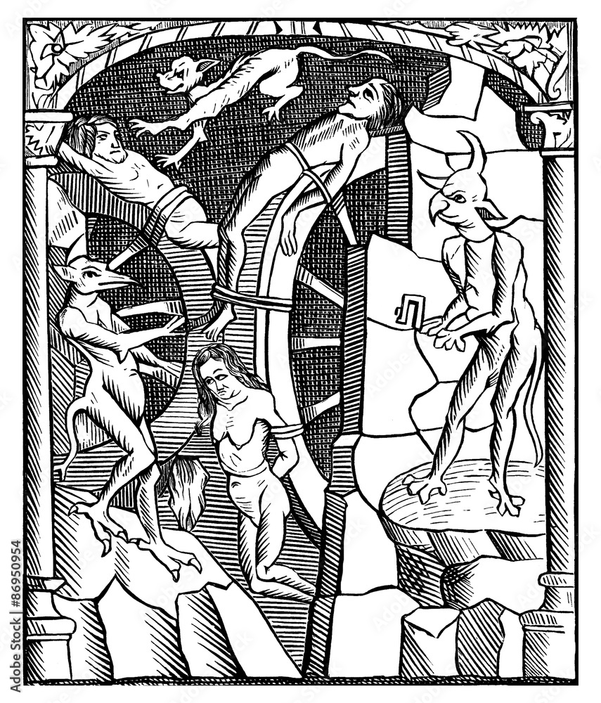torture Medieval : Hell Scene - Torture の Stock イラスト | Adobe Stock