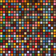 Leinwandbilder - Abstract geometric seamless background of color blocks