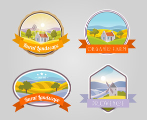 Sticker - Rural Landscape Set