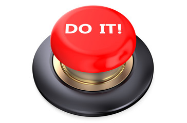 Wall Mural - DO IT! Red button