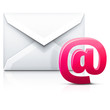 © piaskun_ - Różowa ikona wiadomości e-mail