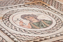 Ancient Religious Mosaic In Kourion, Cyprus