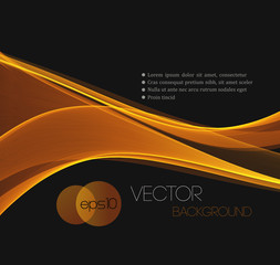 Poster - Smooth wave stream line abstract header layout. 