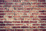 Fototapeta  - Zbliżenie na stary mur z cegieł
