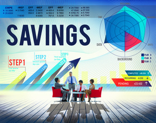 Canvas Print - Saving Economy Finance Profit Banking Concept