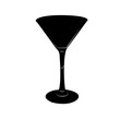 Stylized silhouette of Martini glass