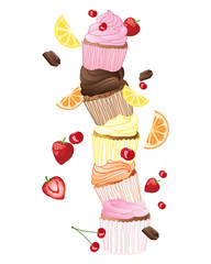 Wall Mural - cake stack