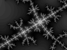 Decorative Fractal Background In A Black - White Colors