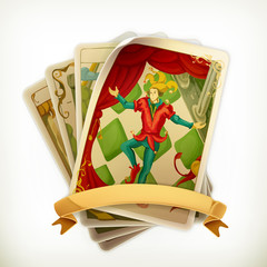 Tarot, vintage vector icon