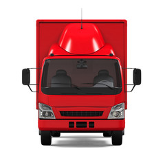 Wall Mural - Red Delivery Van