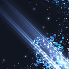 Wall Mural - Bright abstract blue light shimmering background