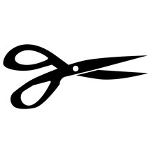 Scissors Icon Silhouette Simple  Symbol Vector Element