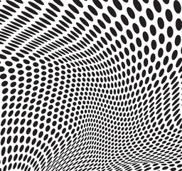 abstract dots optical art op art background