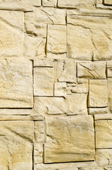 Poster - Decorative relief cladding slabs imitating stones on wall