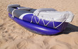 two person kayak on the beach side view