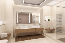 3D Rendering Of Bathroom