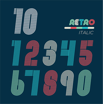 Retro fun numbers